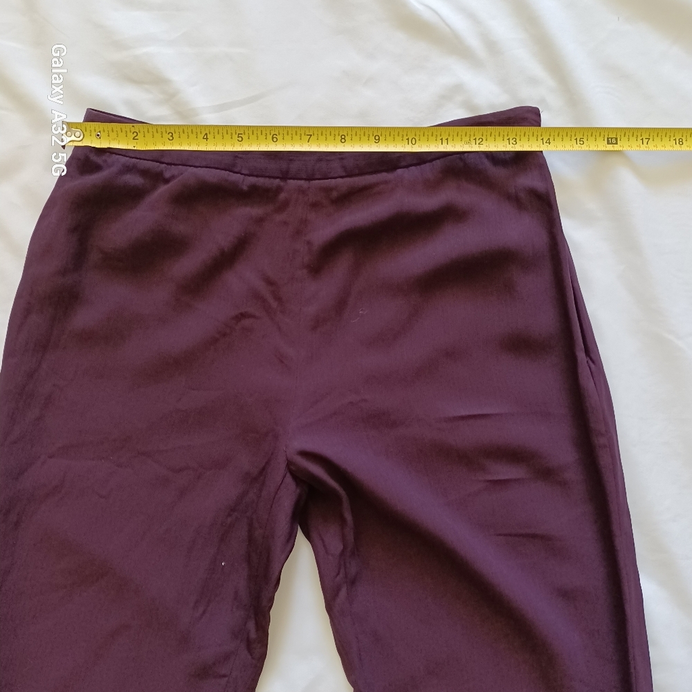 LOFT  Women Size 2 Deep Purple Wool Blend Pants - Picture 11 of 15